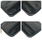 PRADA Long Wallet Purse Patent leather Black GoldMetal Long wallet Zip Around logo mens Used Authentic