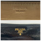 PRADA Long Wallet Purse Patent leather Black GoldMetal Long wallet Zip Around logo mens Used Authentic