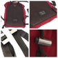 PRADA Backpack Nylon Red Khaki SilverMetal Backpack Daypack Test Triangle With logo mens Used Authentic