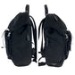 PRADA Backpack 2VZ135 Nylon Black Blue Gray SilverMetal Backpack Backpack Camouflage Pattern Triangle With logo mens Used Authentic
