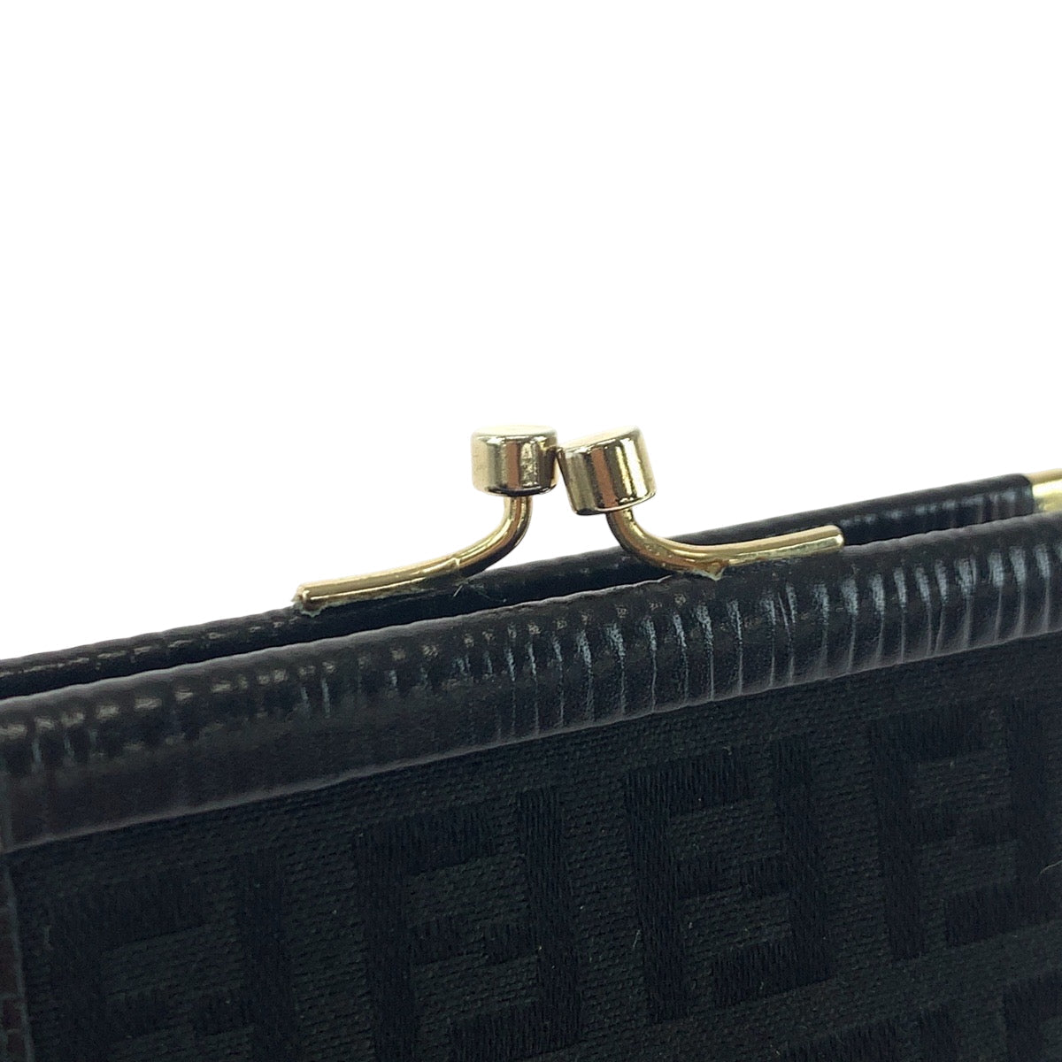 FENDI Coin case canvas black Coin case compact wallet Zucca Women Used Authentic