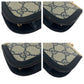 GUCCI Coin case GG Supreme Canvas Navy Coin case compact wallet Old Gucci Women Used Authentic