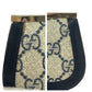 GUCCI Coin case GG Supreme Canvas Navy Coin case compact wallet Old Gucci Women Used Authentic