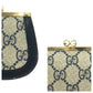 GUCCI Coin case GG Supreme Canvas Navy Coin case compact wallet Old Gucci Women Used Authentic