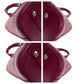 LOUIS VUITTON Handbag M40490 leather Fuchsia Wine Red Bordeaux SilverMetal Epi Alma Women Used Authentic
