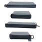 PRADA Long Wallet Purse leather Navy Black Metal