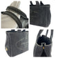 PRADA Tote Bag 1BG439 canvas Black GoldMetal Shoulder Bag Tote Bag 2way Canapa logo Women Used Authentic