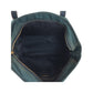 PRADA Tote Bag Nylon, Leather Green Navy Gold Metal Tote Bag Shoulder Bag 2way Test Triangle With logo Women Used Authentic