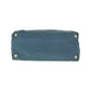 PRADA Tote Bag Nylon, Leather Green Navy Gold Metal Tote Bag Shoulder Bag 2way Test Triangle With logo Women Used Authentic