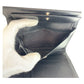 PRADA Tri-fold wallet Nylon Black SilverMetal Folding wallet Compact wallet Test Triangle With logo Women Used Authentic