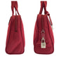 PRADA Tote Bag Nylon Wine Red Bordeaux SilverMetal Tote Bag handbag Test Triangle With logo Women Used Authentic