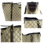 GUCCI Tote Bag 197953 GG Supreme Canvas Beige Brown Gold Metal Tote Bag Shoulder Bag Women Used Authentic