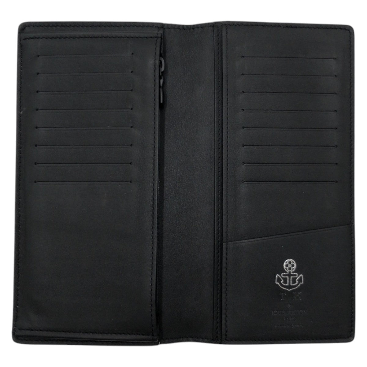 LOUIS VUITTON Long Wallet Purse M69038 leather black monogram shadow Portefeuille Plaza