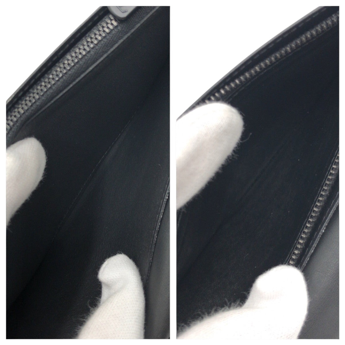 LOUIS VUITTON Long Wallet Purse M69038 leather black monogram shadow Portefeuille Plaza