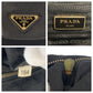 PRADA Tote Bag Nylon Black GoldMetal Test Triangle With logo