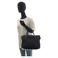 PRADA Tote Bag Nylon Black GoldMetal Test Triangle With logo