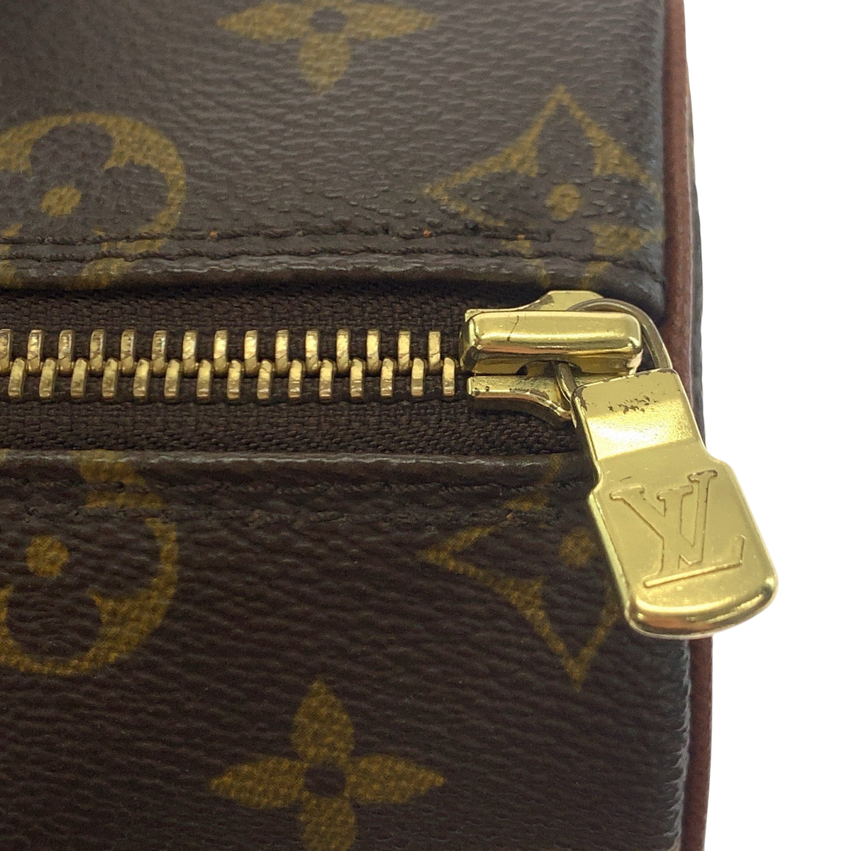 LOUIS VUITTON Shoulder Bag M51366 PVC Brown Gold Metal Monogram Papillon 26