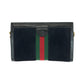 GUCCI Shoulder Bag 503877 Suede Black GoldMetal ChainShoulder Bag Pochette Sherry line Women Used Authentic