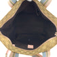 GUCCI Tote Bag 131230 GG canvas Beige Pink Blue Gold Metal Tote Bag Shoulder Bag Women Used Authentic