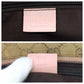 GUCCI Tote Bag 131230 GG canvas Beige Pink Blue Gold Metal Tote Bag Shoulder Bag Women Used Authentic