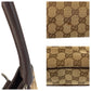 GUCCI Tote Bag 113015 GG canvas, leather Beige brown Tote Bag Shoulder Bag Women Used Authentic