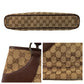 GUCCI Tote Bag 113015 GG canvas, leather Beige brown Tote Bag Shoulder Bag Women Used Authentic