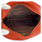 LOEWE Shoulder Bag leather Orange GoldMetal Shoulder Bag pochette Velazquez Women Used Authentic