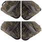 FENDI Tote Bag Canvas, Leather Brown Silver Metal Tote Bag handbag Zucca folding Women Used Authentic