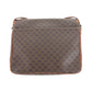 CELINE Shoulder Bag PVC, Leather Brown Gold Metal Shoulder Bag pochette Macadam Circle Logo Women Used Authentic