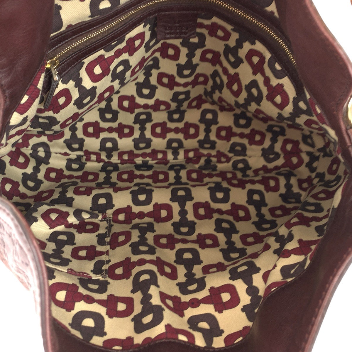 GUCCI Shoulder Bag 169961 leather Brown Gold Metal Shoulder Bag 2way Guccishima Bamboo Women Used Authentic