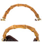 GUCCI Shoulder Bag 169961 leather Brown Gold Metal Shoulder Bag 2way Guccishima Bamboo Women Used Authentic