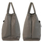 GUCCI Tote Bag 510291 leather Grey GoldMetal Tote Bag Shoulder Bag 2way Micro Guccisima Women Used Authentic
