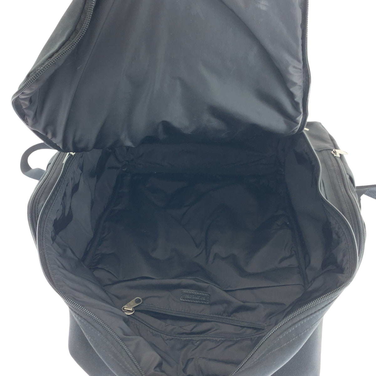 BALENCIAGA Backpack 644036 Nylon Black SilverMetal Backpack Backpack logo mens Used Authentic