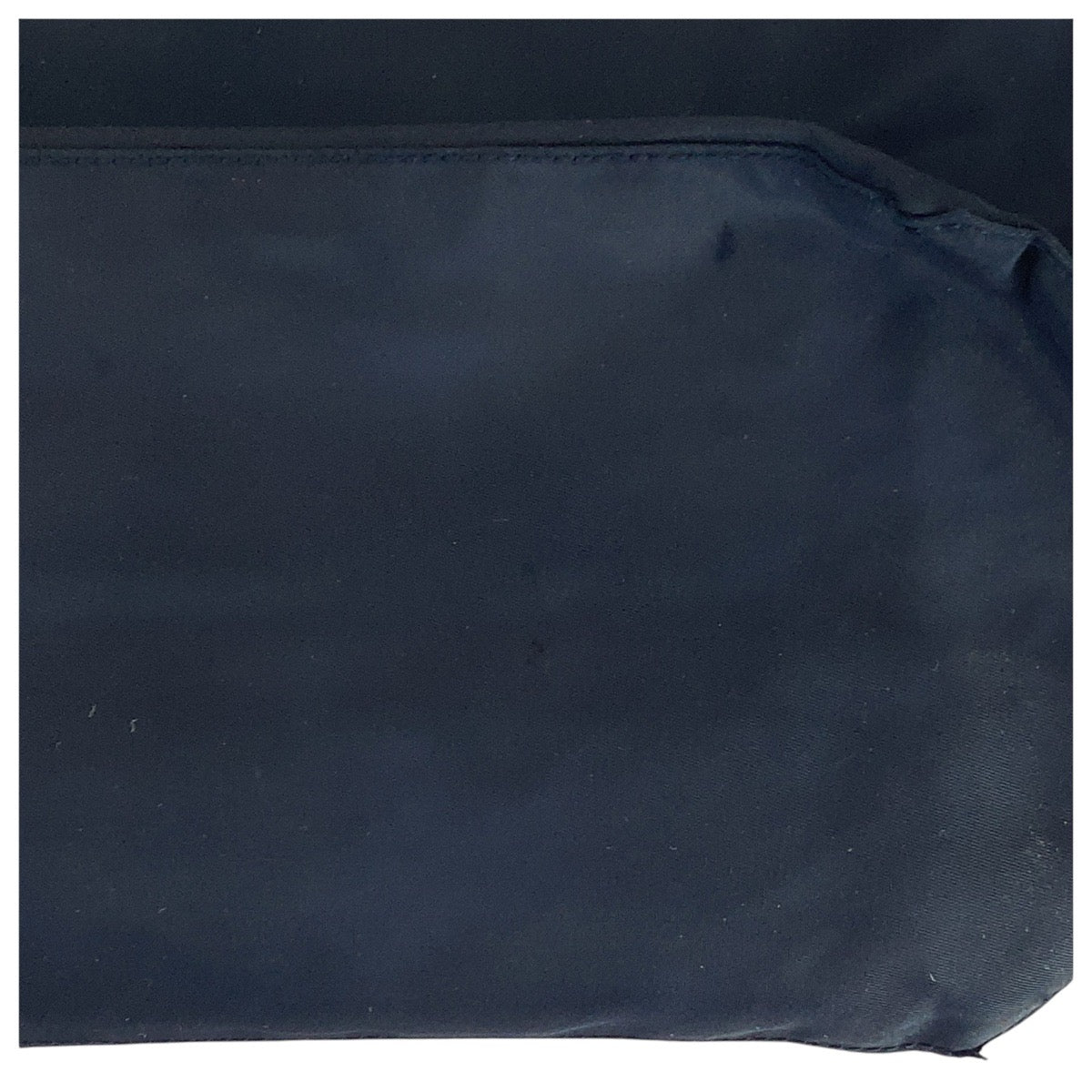 PRADA Tote Bag Nylon Navy SilverMetal Tote Bag Shoulder Bag Test Triangle With logo Women Used Authentic