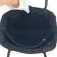 PRADA Tote Bag Nylon Black Silver Metal Tote Bag Shoulder Bag Test Triangle With logo Women Used Authentic