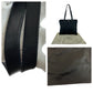 PRADA Tote Bag Nylon, Leather Black SilverMetal Tote Bag Shoulder Bag Test Triangle With logo Women Used Authentic