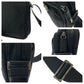 PRADA Shoulder Bag Nylon Black SilverMetal Shoulder Bag pochette Test Triangle With logo Women Used Authentic