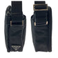 PRADA Shoulder Bag Nylon Black SilverMetal Shoulder Bag pochette Test Triangle With logo Women Used Authentic