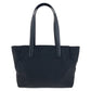 PRADA Tote Bag Nylon, Leather Black SilverMetal Tote Bag handbag Testo Saffiano Triangle With logo Women Used Authentic