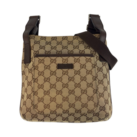GUCCI Shoulder Bag 122793 GG canvas Beige brown Shoulder Bag pochette Women(Unisex) Used Authentic