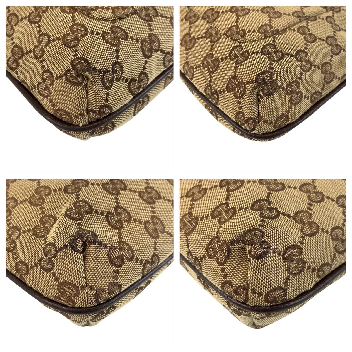 GUCCI Shoulder Bag 122793 GG canvas Beige brown Shoulder Bag pochette Women(Unisex) Used Authentic