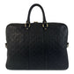 GUCCI Briefcase 201480 leather Black GoldMetal Briefcase Business bag Guccisima mens Used Authentic