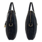 GUCCI Briefcase 201480 leather Black GoldMetal Briefcase Business bag Guccisima mens Used Authentic