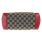 GUCCI Tote Bag 019 0402 GG canvas, leather Red Silver Metal Tote Bag Shoulder Bag Women Used Authentic