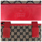 GUCCI Tote Bag 019 0402 GG canvas, leather Red Silver Metal Tote Bag Shoulder Bag Women Used Authentic