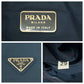 PRADA Tote Bag B7806 Nylon Green SilverMetal Tote Bag Shoulder Bag Tess Triangle With logo Women Used Authentic
