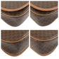 CELINE Shoulder Bag M14 PVC, Leather Brown Gold Metal Shoulder Bag pochette Macadam Women Used Authentic