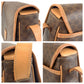 CELINE Shoulder Bag M14 PVC, Leather Brown Gold Metal Shoulder Bag pochette Macadam Women Used Authentic