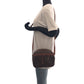 CELINE Shoulder Bag PVC Brown Gold Metal Shoulder Bag pochette Macadam Women Used Authentic