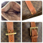 CELINE Tote Bag MC98/1 PVC, Leather Brown Gold Metal Tote Bag Shoulder Bag Macadam Women Used Authentic